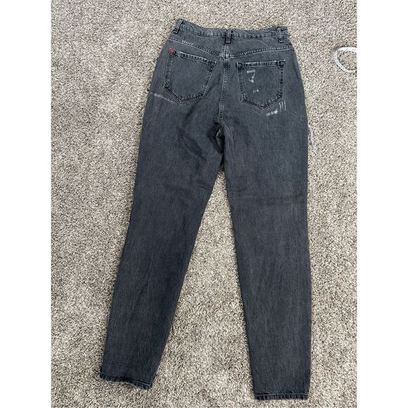 BDG Urban Outfitters Mom Jeans High Rise Distressed Ripped Gray Women’s Size 28 - Picture 7 of 14
